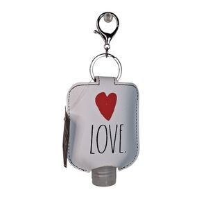 NEW | RAE DUNN | LOVE Heart | Hand Sanitizer Holder Keychain